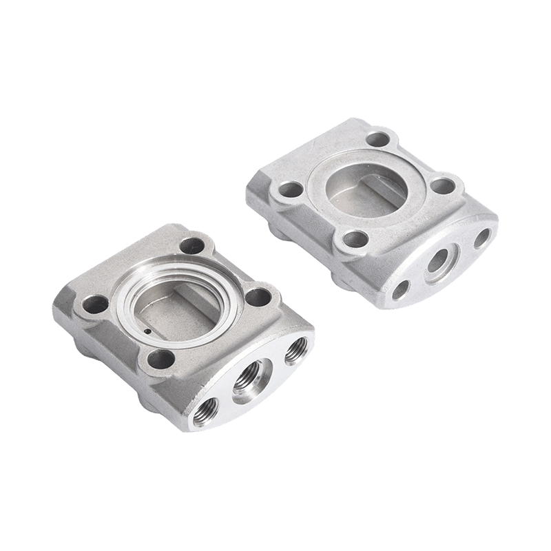 Compact Square 3-way Valve Housing by lost wax casting