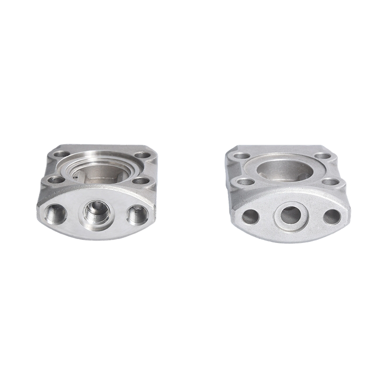 Compact Square 3-way Valve Housing by lost wax casting